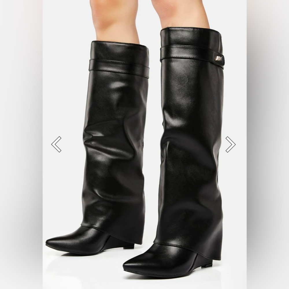 Azelia Wang Fold Over Boot 6.5 Womens